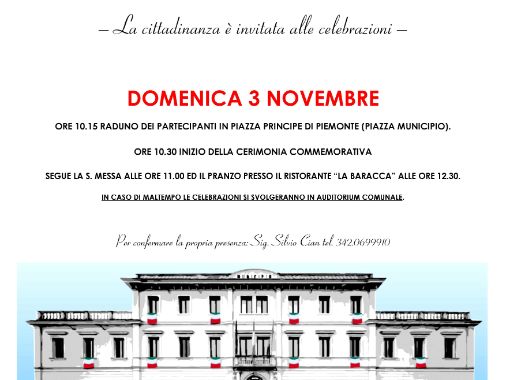 Celebrazioni IV novembre