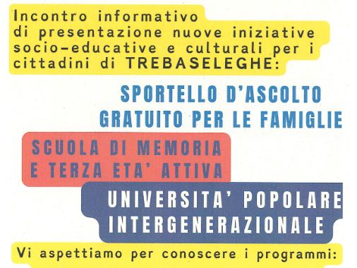 Presentazione nuove iniziative socio-culturali