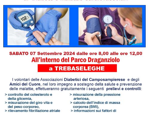 GIORNATA DI SENSIBILIZZAZIONE AL RISCHIO POTENZIALE DI DIABETE E MALATTIE CARDIOVASCOLARI